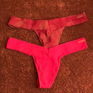 Two PINK thongs